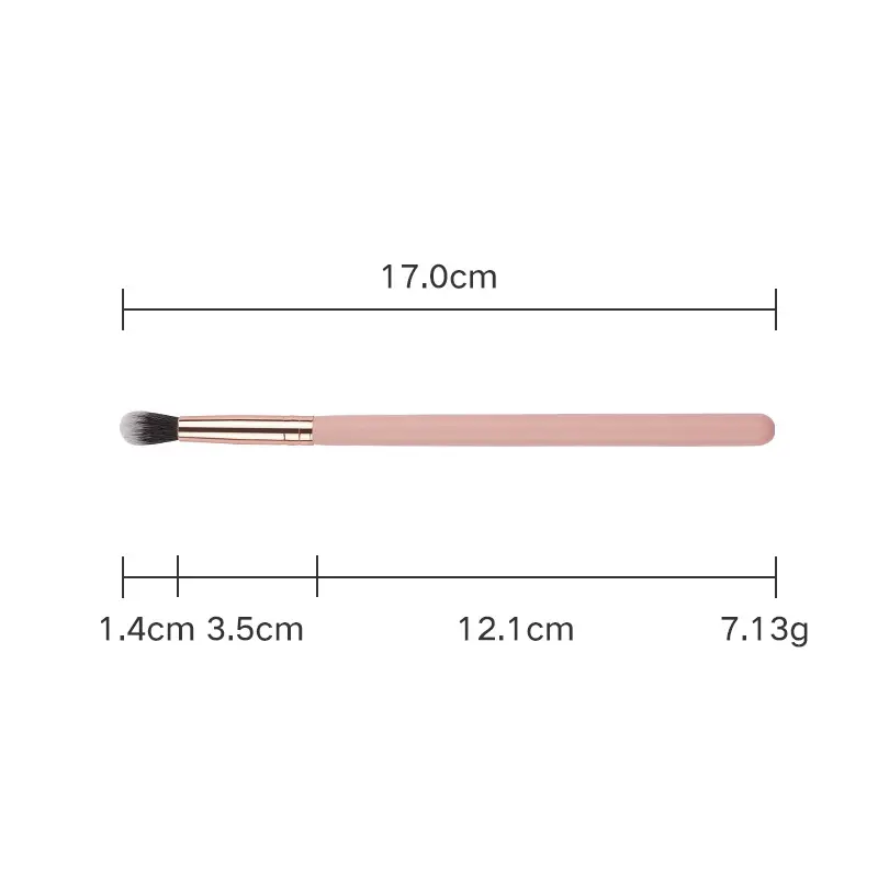 16 Pink Wooden Cross-Border Makeup Brushes Rose Gold Tube
