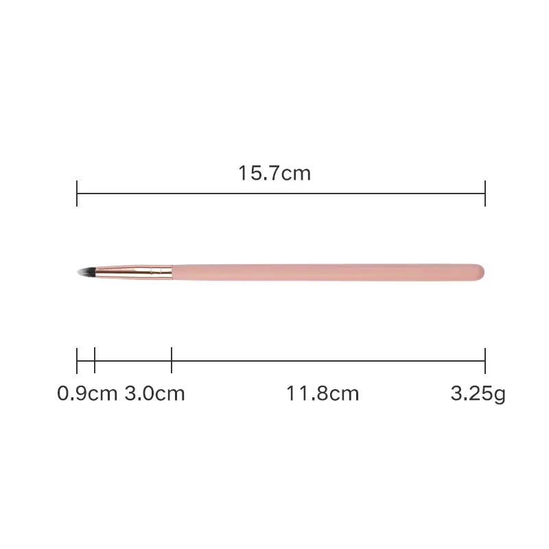16 Pink Wooden Cross-Border Makeup Brushes Rose Gold Tube