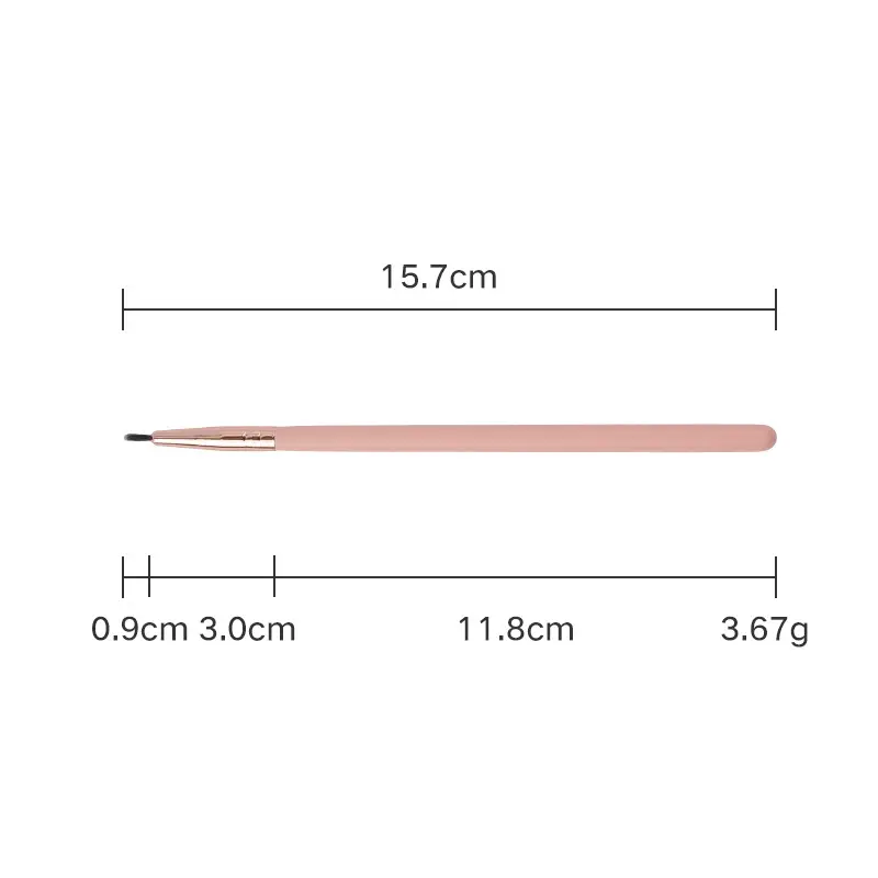 16 Pink Wooden Cross-Border Makeup Brushes Rose Gold Tube