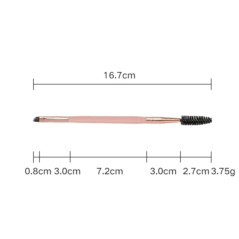 16 Pink Wooden Cross-Border Makeup Brushes Rose Gold Tube