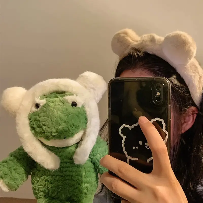 Autumn Plush Bear Ears Hair Band for Women - Image 4