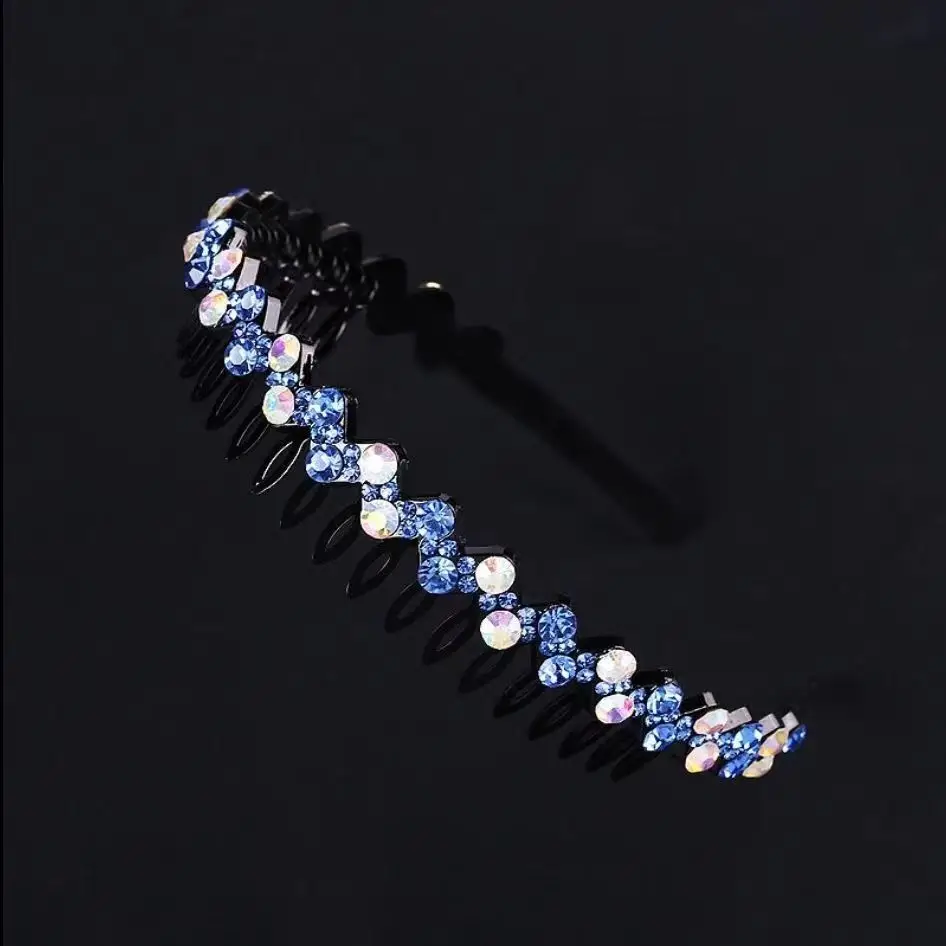 Korean Rhinestone Hairpin Headband for Women