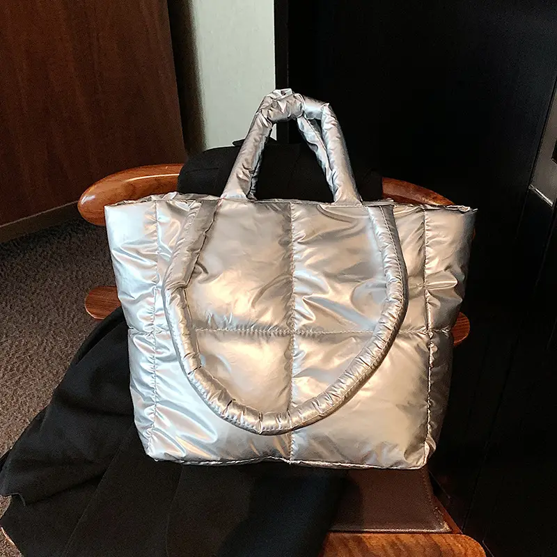 Women's Pink Padded Shoulder Bag 2023 Summer - Image 2