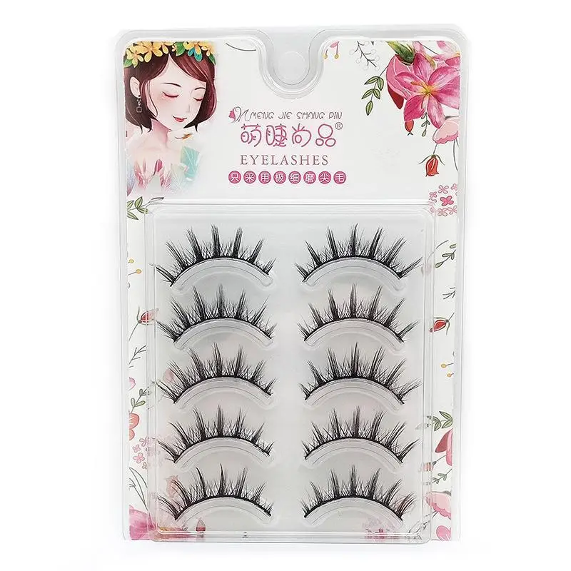 Japanese-style Comic Barbie False Eyelashes One-piece Cos False Eyelashes European and American Hard Terrier Natural Fairy Hair Plain A02 - Image 8