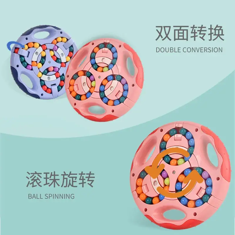 Rubik's Cube Bean Double-Sided Rotating Ball Toy - Image 7
