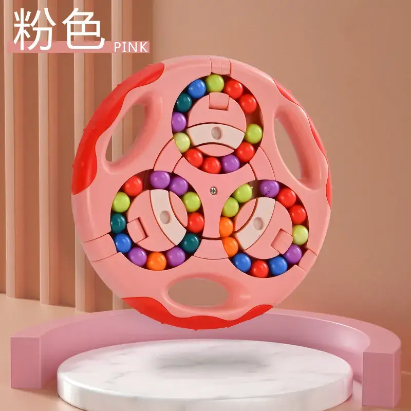 Rubik's Cube Bean Double-Sided Rotating Ball Toy - Image 2