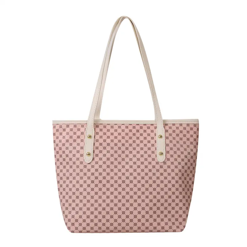 Simple Casual Tote Bag 2023 Summer Black Checkered - Image 9