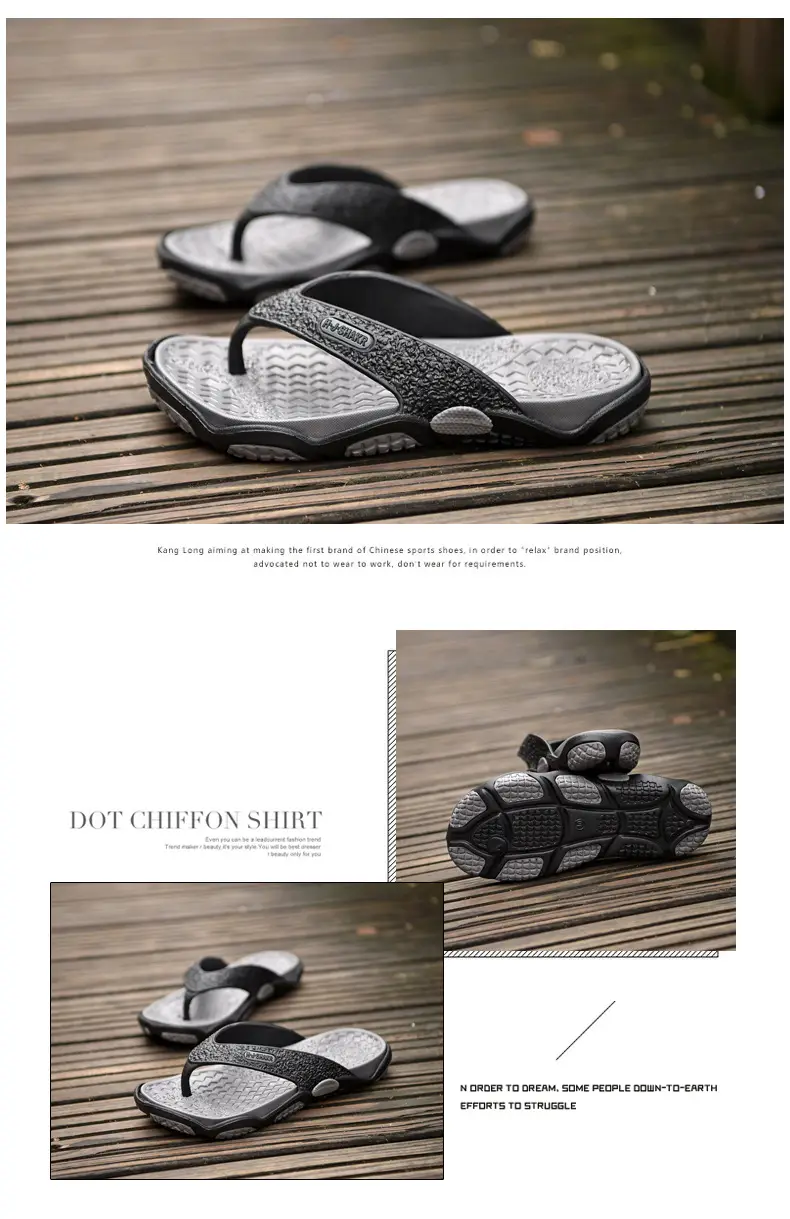 2023 Men's Black Slip-On Sandals Summer Outdoor — feature 8