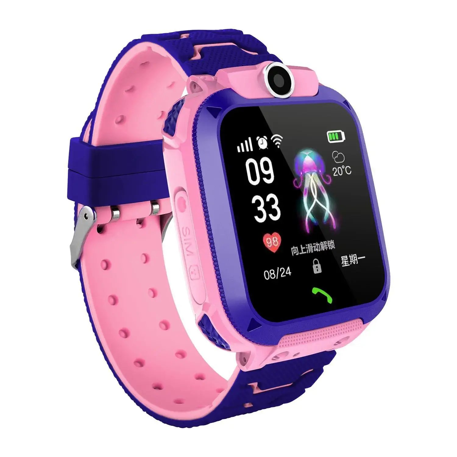 Cross-border Smart Watch for Kids with 15 Languages & Waterproof Design