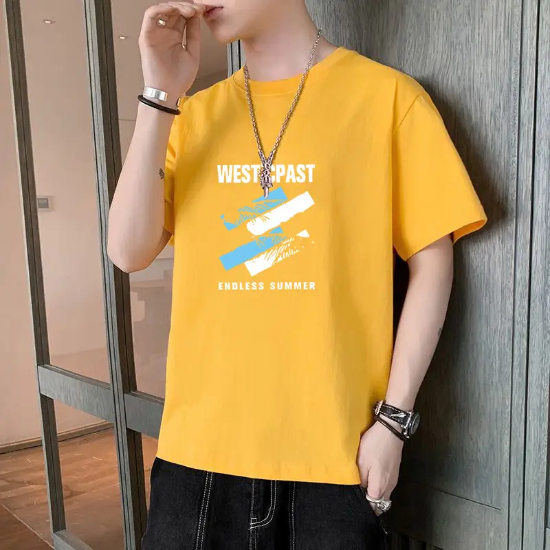 Men's Red Ice Silk Short Sleeve T-Shirt - Image 4