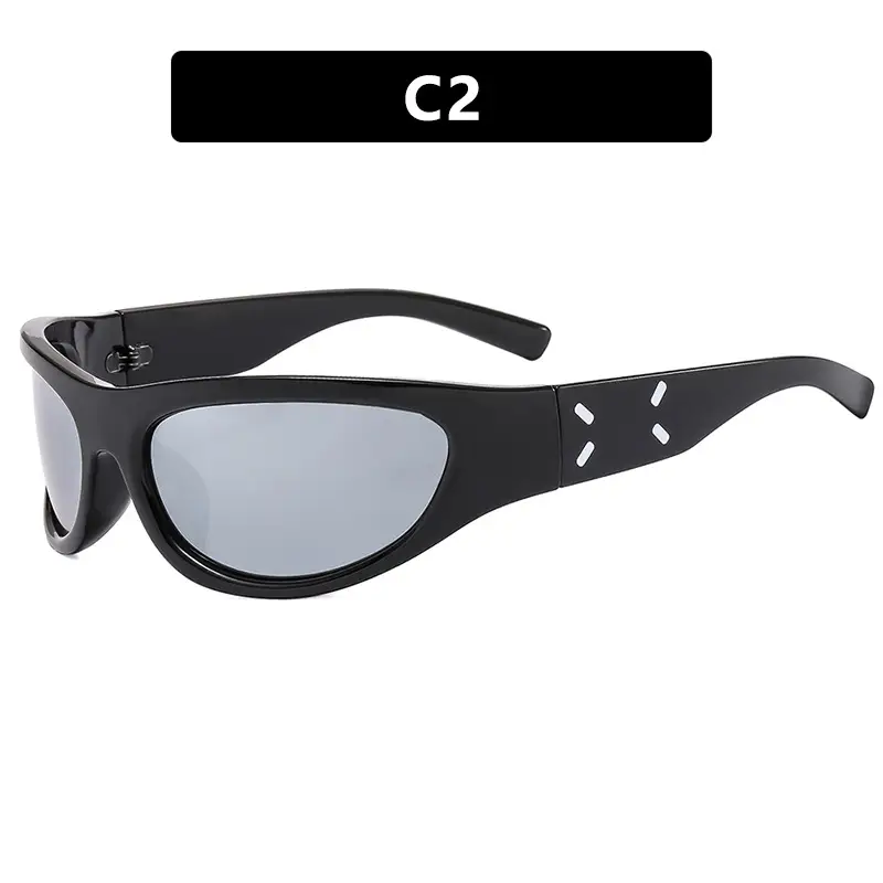 Kedun C5 Flame Print Cycling Sunglasses - Image 2