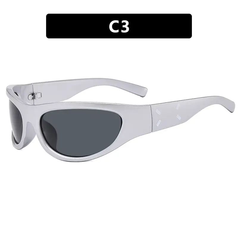 Kedun C5 Flame Print Cycling Sunglasses - Image 3