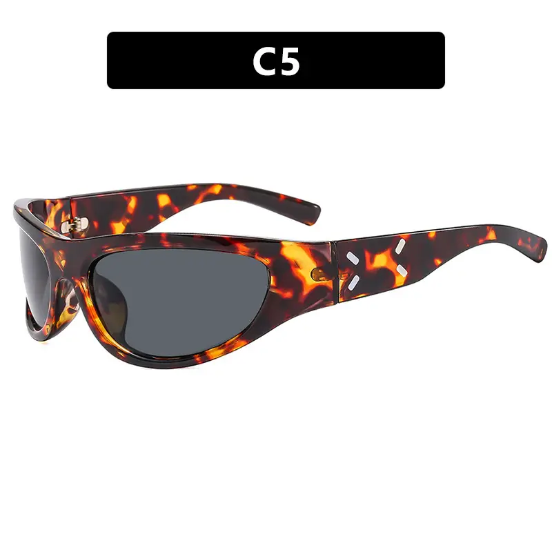 Kedun C5 Flame Print Cycling Sunglasses - Image 5
