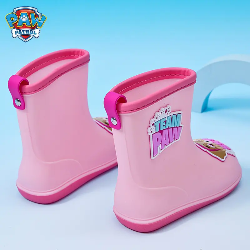 Wang Wang team children's rain boots wear rain day non-slip wear-resistant cute cartoon baby rain boots kindergarten waterproof shoes - Image 5