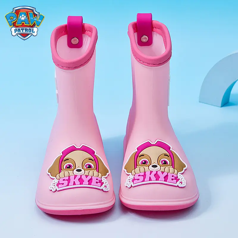 Wang Wang team children's rain boots wear rain day non-slip wear-resistant cute cartoon baby rain boots kindergarten waterproof shoes - Image 6