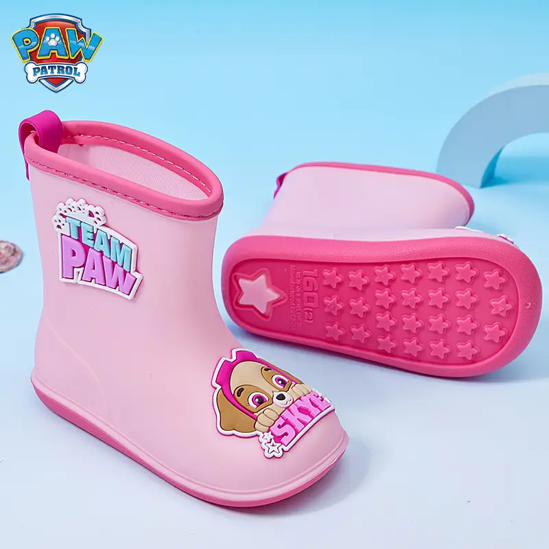 Wang Wang team children's rain boots wear rain day non-slip wear-resistant cute cartoon baby rain boots kindergarten waterproof shoes - Image 7