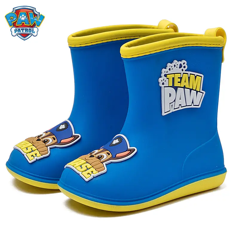 Wang Wang team children's rain boots wear rain day non-slip wear-resistant cute cartoon baby rain boots kindergarten waterproof shoes - Image 8