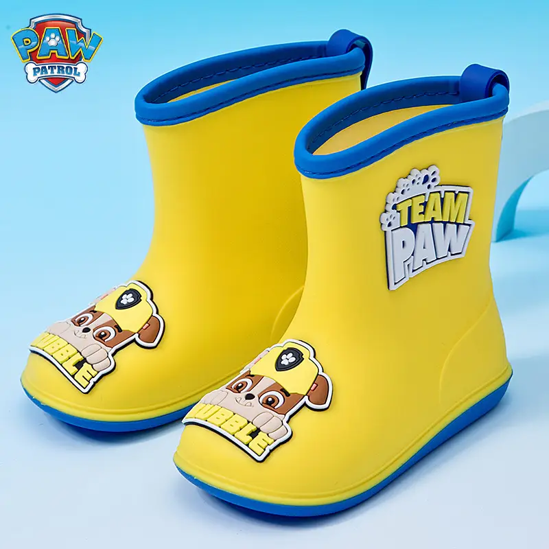 Wang Wang team children's rain boots wear rain day non-slip wear-resistant cute cartoon baby rain boots kindergarten waterproof shoes - Image 2