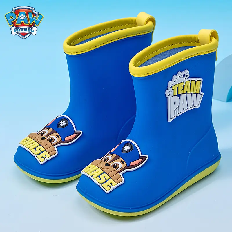 Wang Wang team children's rain boots wear rain day non-slip wear-resistant cute cartoon baby rain boots kindergarten waterproof shoes - Image 3
