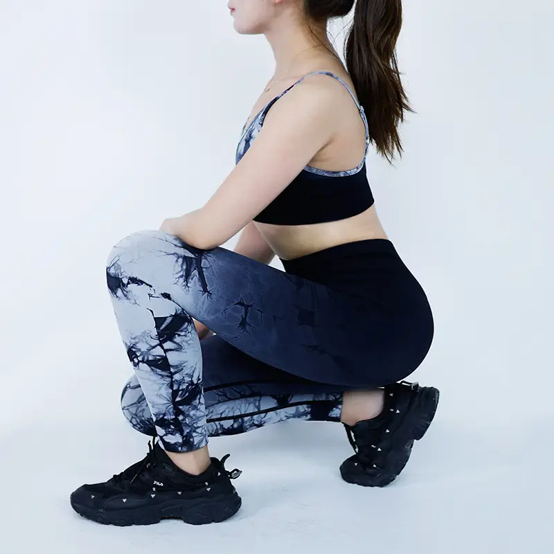 Tie-Dye Camisole Bra Yoga Set with Butt-Lifting Leggings - Image 13