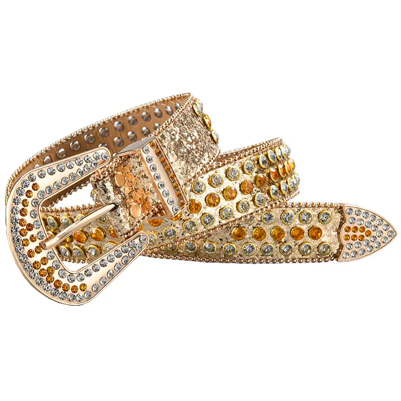 Green Diamond Punk Belt Women 3-Piece Set - Image 133
