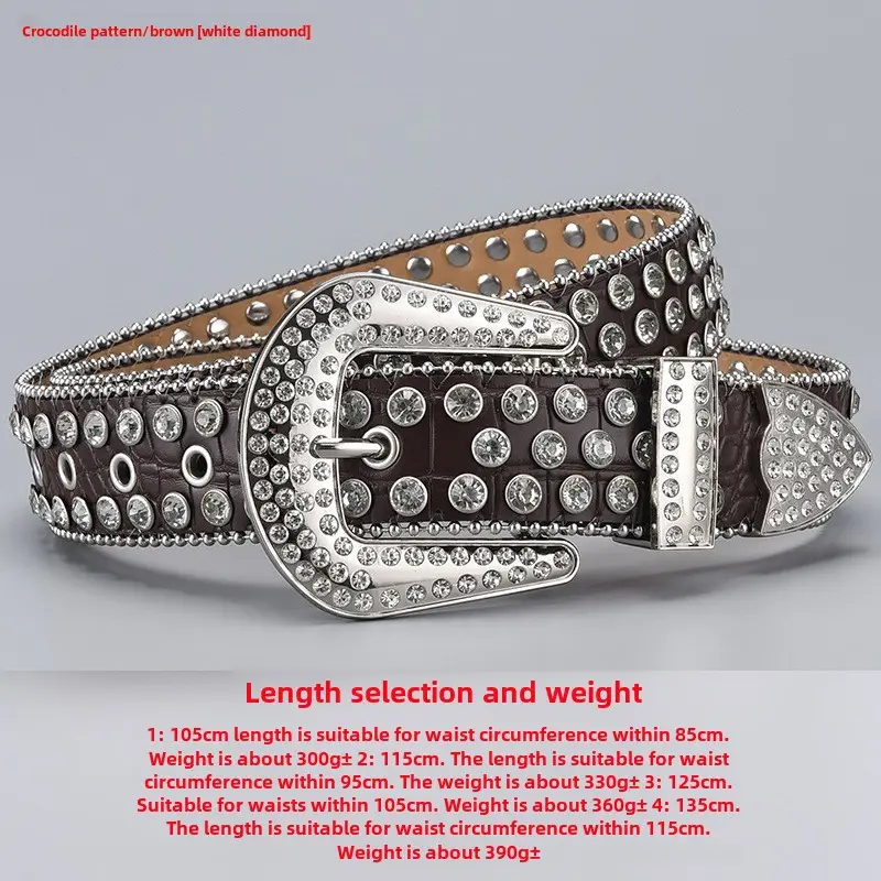Green Diamond Punk Belt Women 3-Piece Set - Image 114