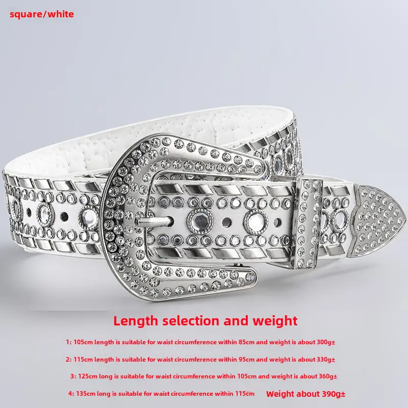 Green Diamond Punk Belt Women 3-Piece Set - Image 126