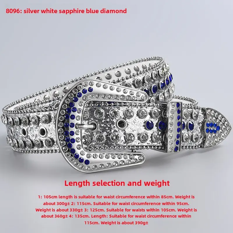 Green Diamond Punk Belt Women 3-Piece Set - Image 72