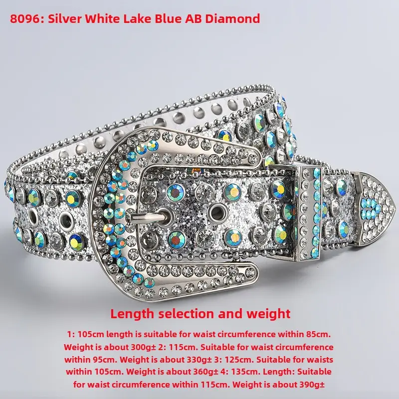 Green Diamond Punk Belt Women 3-Piece Set - Image 78