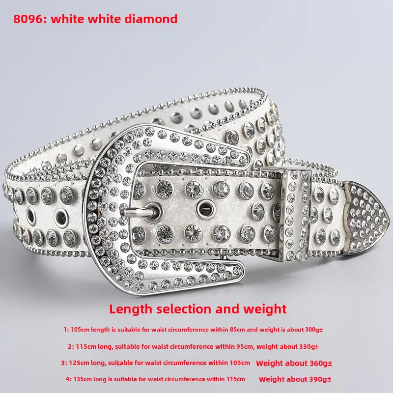 Green Diamond Punk Belt Women 3-Piece Set - Image 8