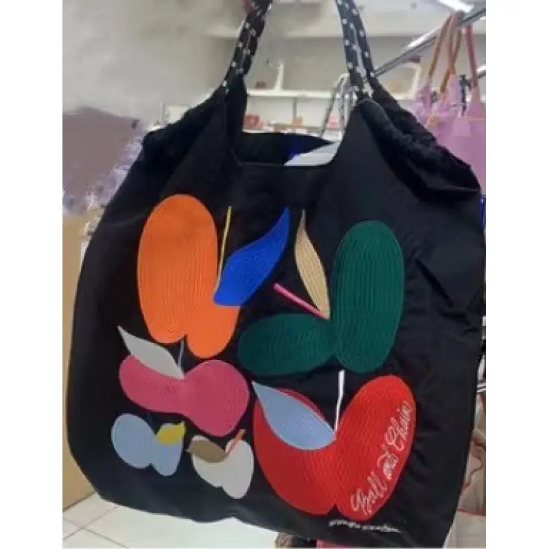 Japanese Embroidered Canvas Eco Bag for Women - Image 12