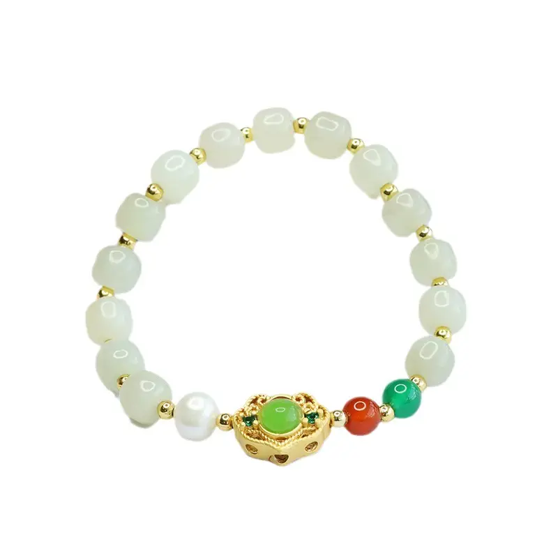 Guan Yu Jade Pearl Bracelet for Women - Image 6