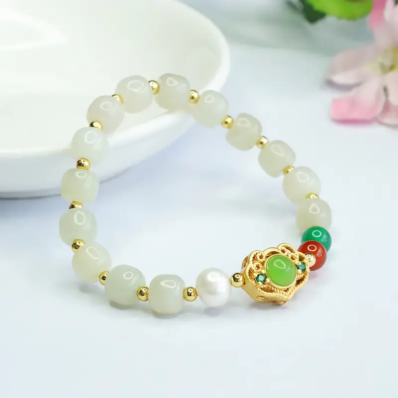 Guan Yu Jade Pearl Bracelet for Women — feature 9