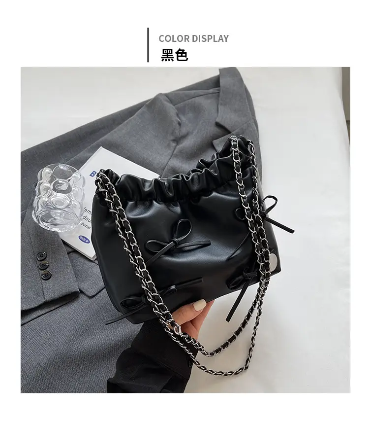 White Chain Shoulder Messenger Bag for Women — feature 8