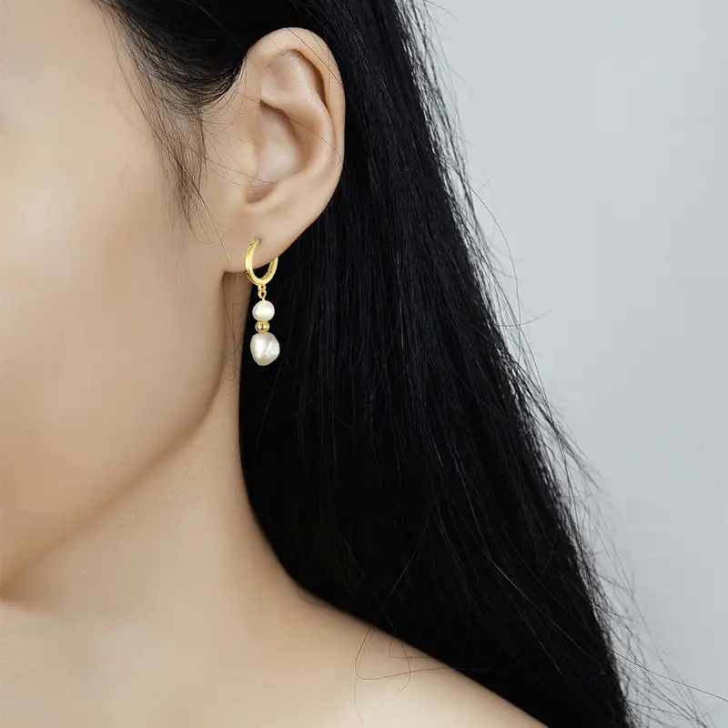 S925 Sterling Silver Pearl Earrings for Women - Image 6