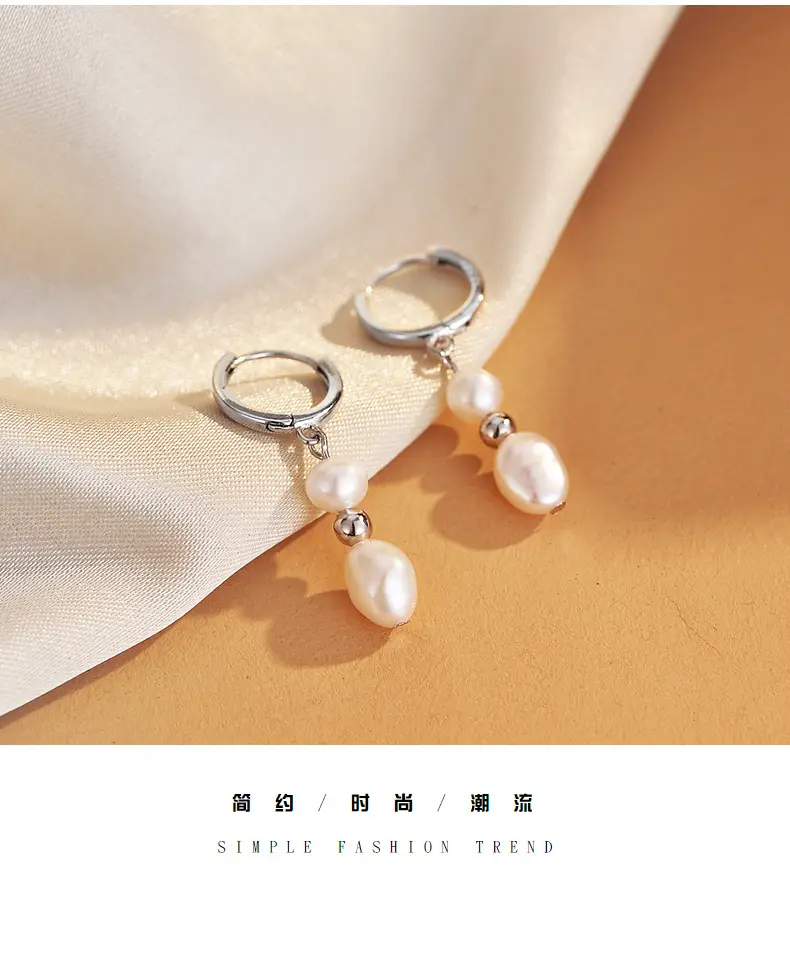 S925 Sterling Silver Pearl Earrings for Women — feature 23
