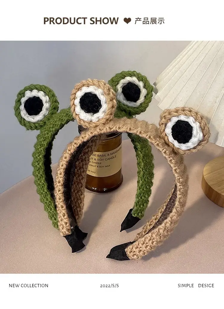 Cute Frog Headband with Big Eyes for Women — feature 12