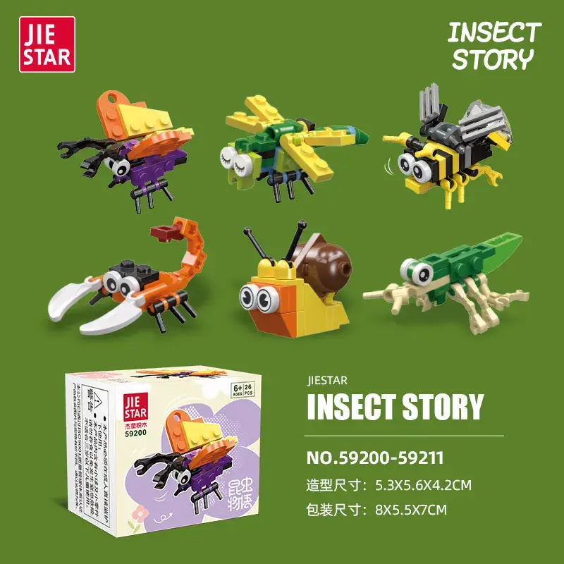 Jie Xing 59200 Lego Insect Creative Building Blocks for Boys