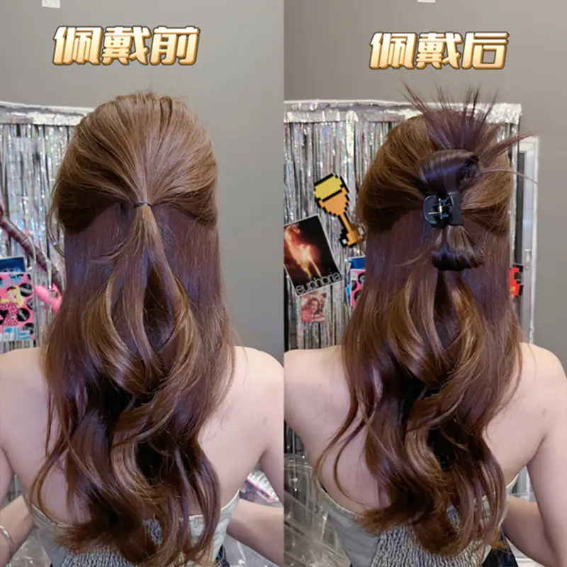 Chicken Feather Ponytail Hair Clip for Women - Image 3