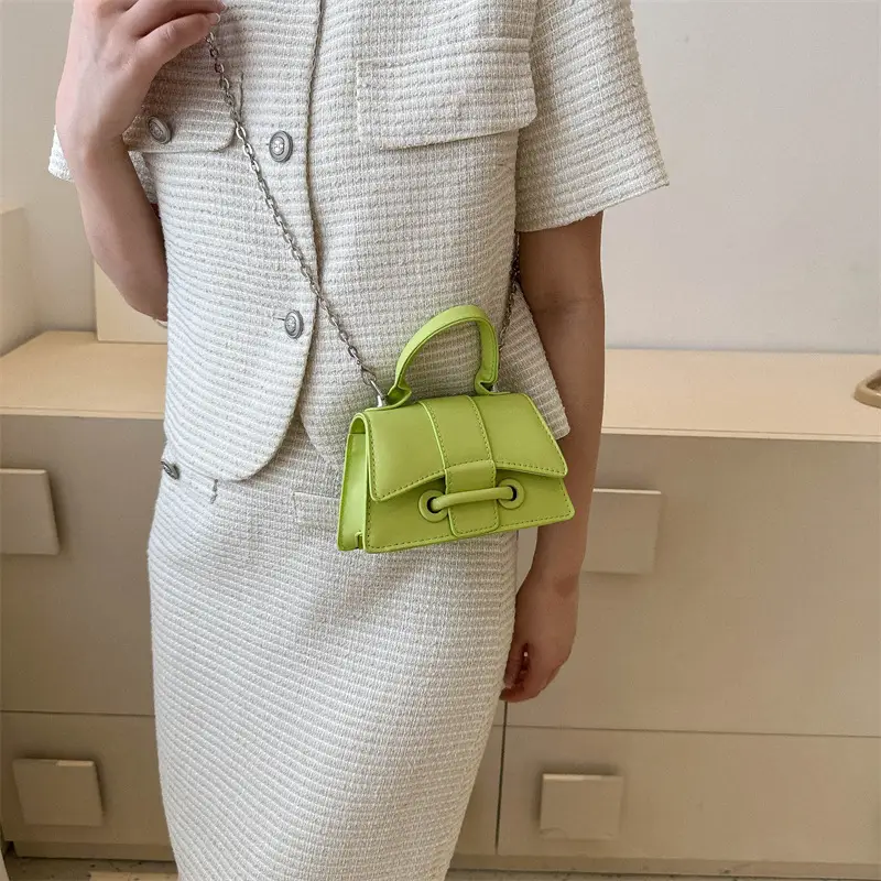 Small Fresh Green Shoulder Crossbody Bag for Women - Image 7