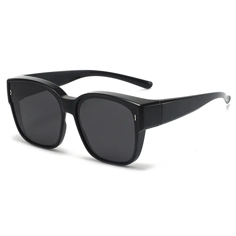 New TR Polarized Myopia Sunglasses for Men Women Black - Image 10