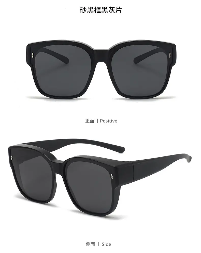 New TR Polarized Myopia Sunglasses for Men Women Black β feature 12