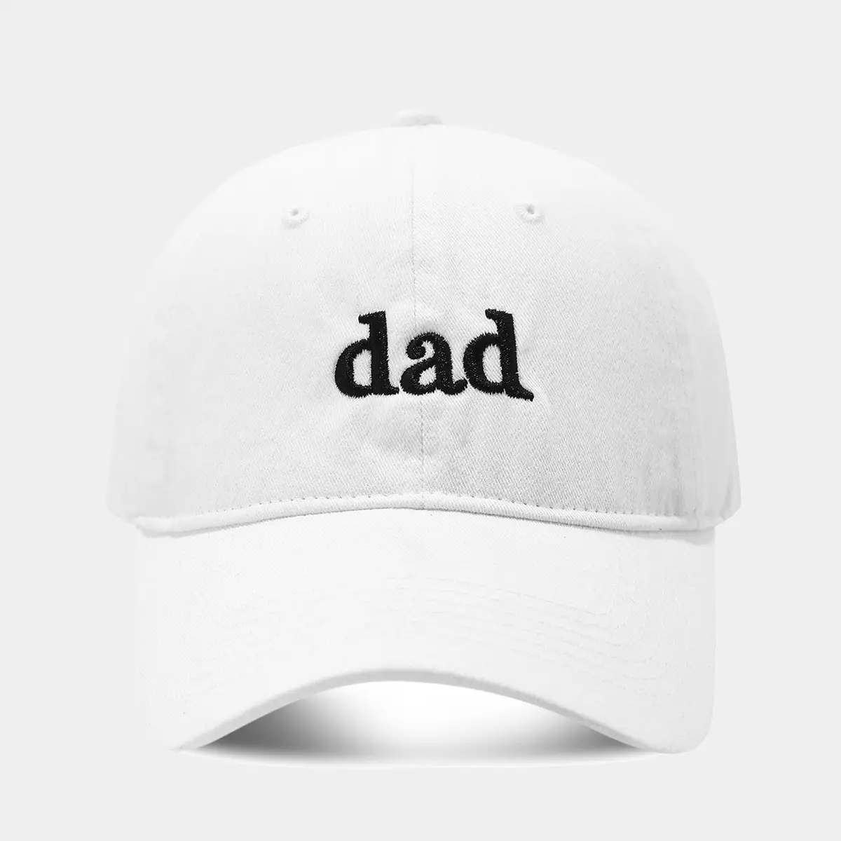 White Washed Cotton DAD Embroidered Baseball Cap - Image 18