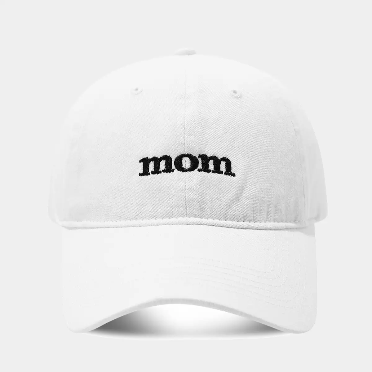 White Washed Cotton DAD Embroidered Baseball Cap - Image 20