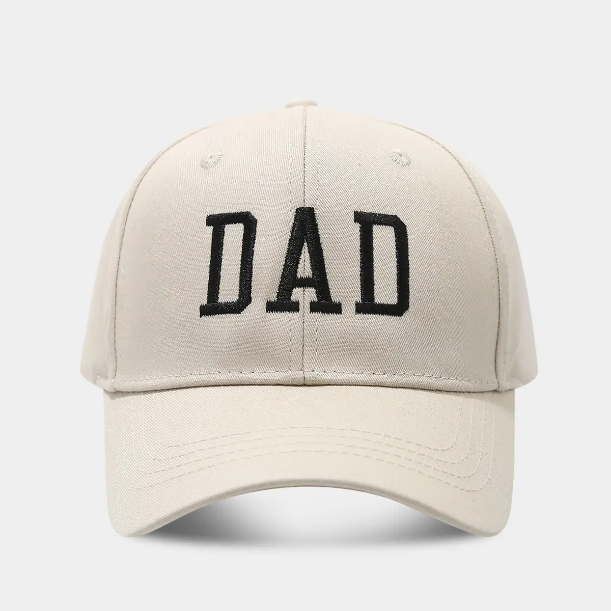 White Washed Cotton DAD Embroidered Baseball Cap - Image 23