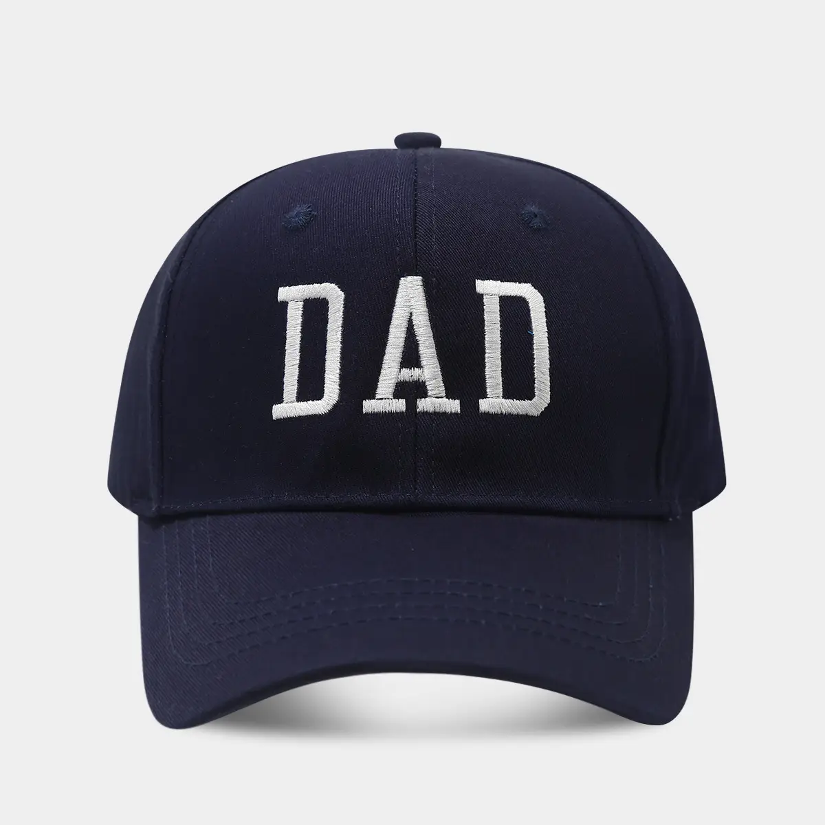 White Washed Cotton DAD Embroidered Baseball Cap - Image 24
