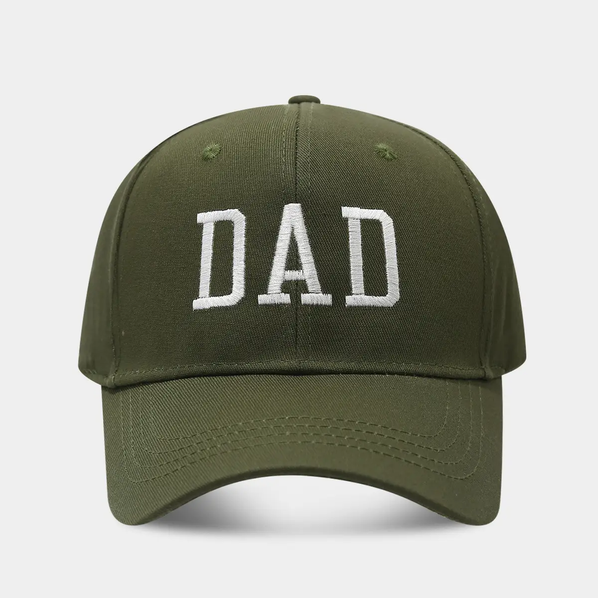 White Washed Cotton DAD Embroidered Baseball Cap - Image 25