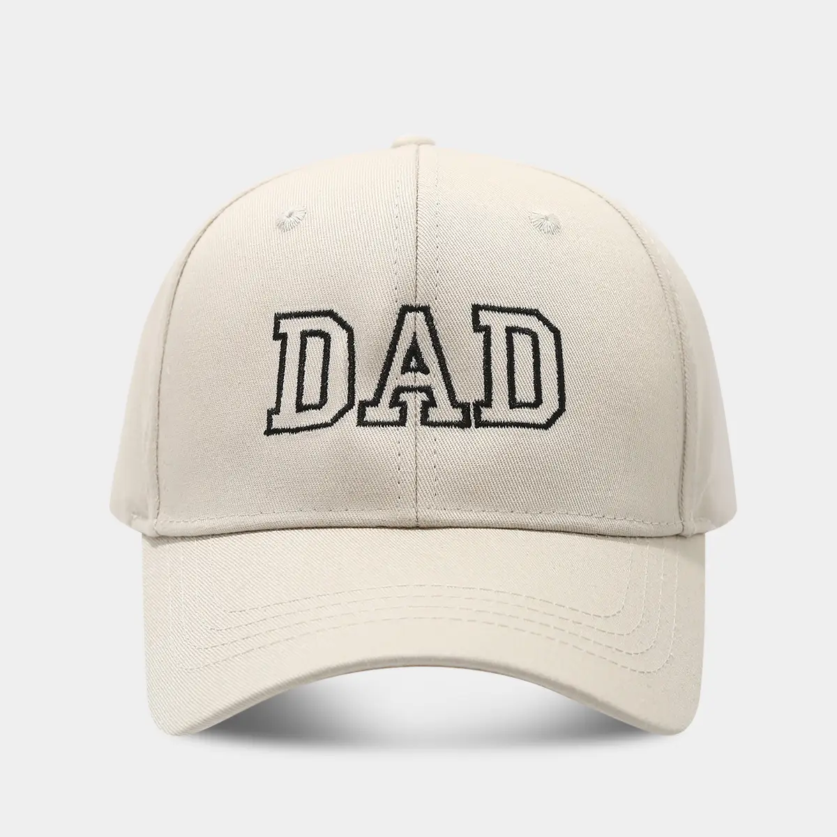 White Washed Cotton DAD Embroidered Baseball Cap - Image 34