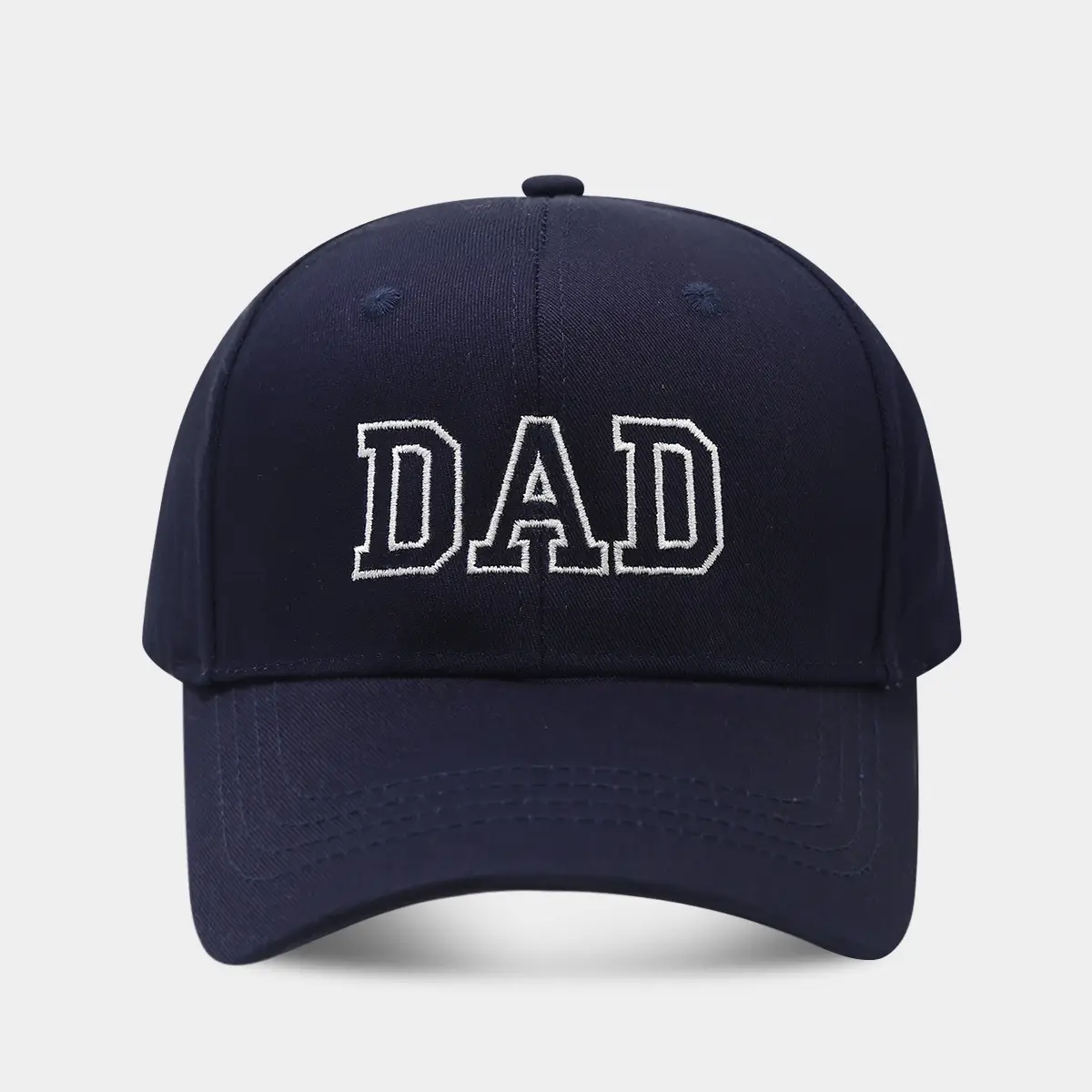White Washed Cotton DAD Embroidered Baseball Cap - Image 35
