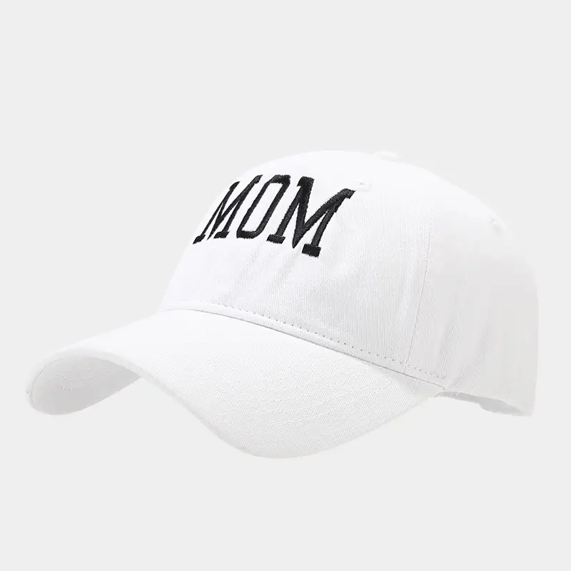 White Washed Cotton DAD Embroidered Baseball Cap - Image 7